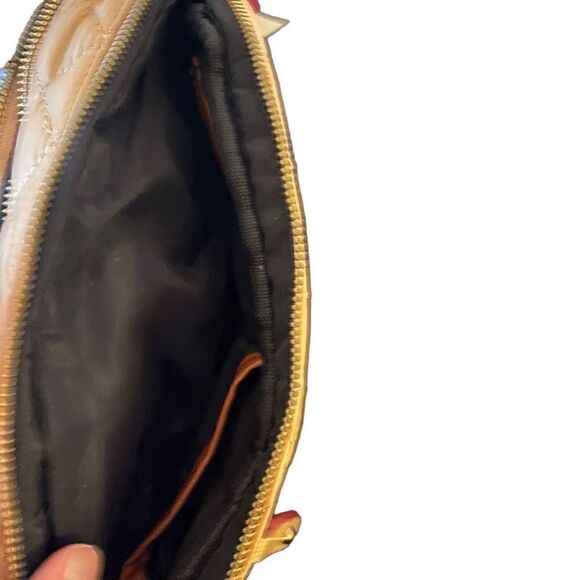 E+A NEW Quilted Disco Bag Gold With shoulder Strap - Picture 3 of 10